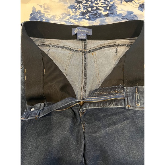 Democracy Ab Solution Jeans Womens 10 Dark Wash Straight Leg Denim Tummy Control - Picture 1 of 4